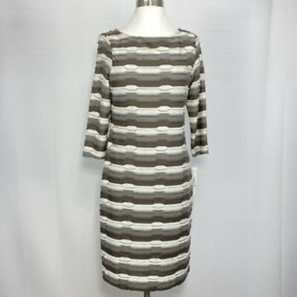 Sharagano Dress, Size 10, Browns/Tans